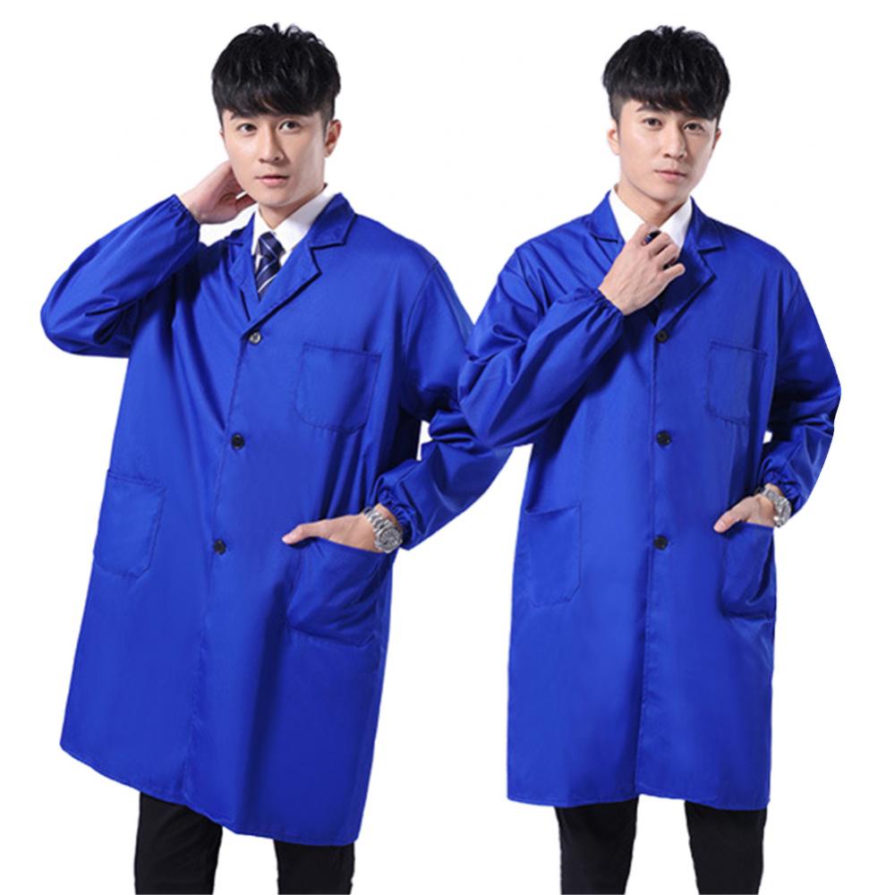 Lab Coat Medical - Dustproof Men Work Clothing Long Short