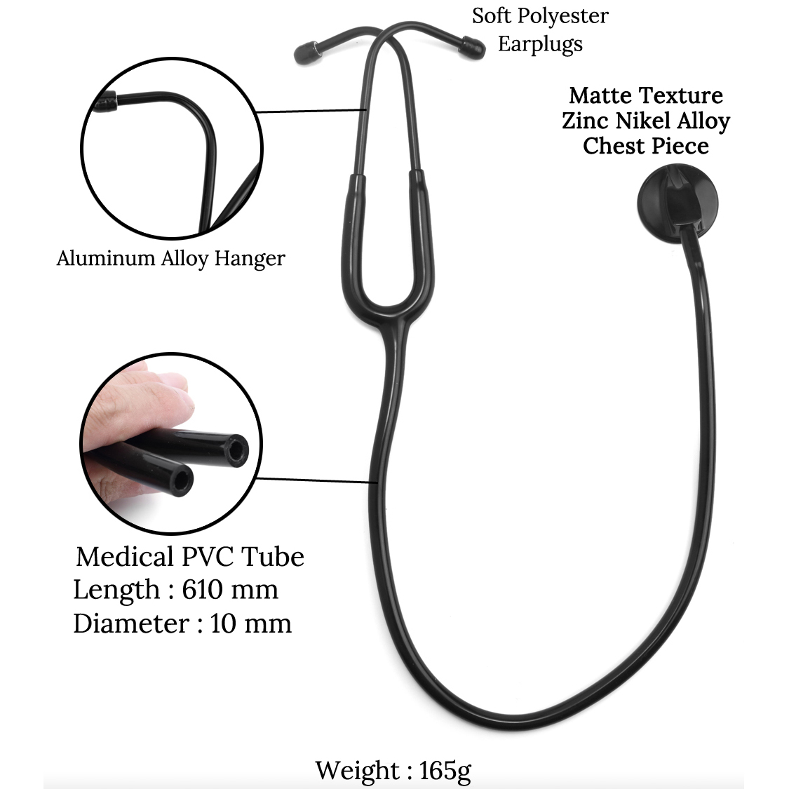 All Black Medical Cardiology D - Medical Lab Equipments recension och pris